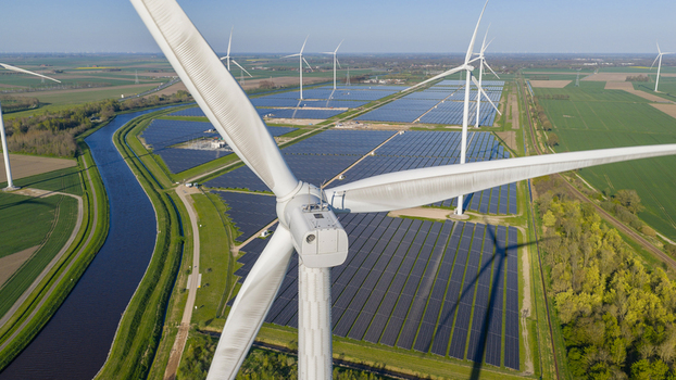 Aerial View of Eekerpolder Solar Park Aerial View of Eekerpolder Solar Park