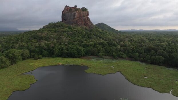 Aerial view of Sigiriya Lion Rock fortress in Sri Lanka. Aerial view of Sigiriya Lion Rock fortress in Sri Lanka.