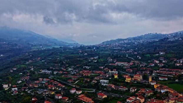 Scenic Italian Village Landscape
