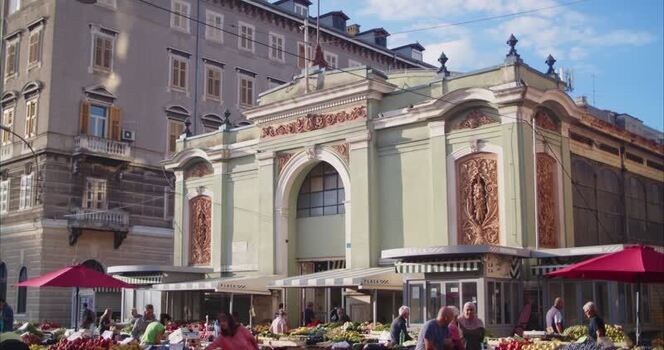 View of the historic Rijeka Central Market building Croatia. View of the historic Rijeka Central Market building Croatia.