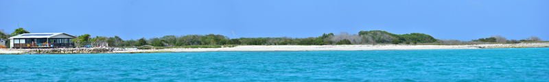 Aerial view of a beach house on the white sandy shore of the Los Roques archipelago with lush vegetation and clear turquoise waters in Los Roques Dependencias Federale Venezuela. Aerial view of a beach house on the white sandy shore of the Los Roques archipelago with lush vegetation and clear turquoise waters in Los Roques Dependencias Federale Venezuela.