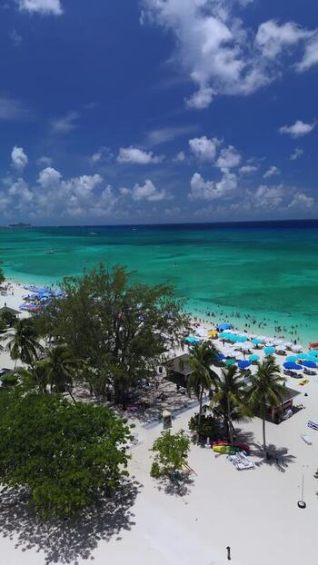 Aerial view of Seven Mile Beach Cayman Islands. Aerial view of Seven Mile Beach Cayman Islands.