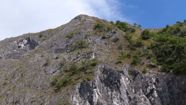 Aerial view of marble quarries in the mountains of Italy. Aerial view of marble quarries in the mountains of Italy.