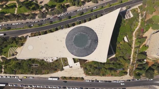 Aerial view of National Library of Israel in Jerusalem Israel. Aerial view of National Library of Israel in Jerusalem Israel.
