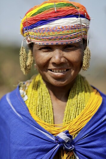Odisha India 26 March 2026 View of a radiant woman adorned in vibrant tribal attire her smile reflecting the rich cultural heritage of Odisha. Odisha India 26 March 2026 View of a radiant woman adorned in vibrant tribal attire her smile reflecting the rich cultural heritage of Odisha.