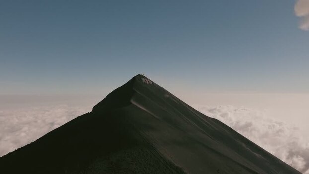 Aerial view of Acatenango volcano peak Guatemala. Aerial view of Acatenango volcano peak Guatemala.