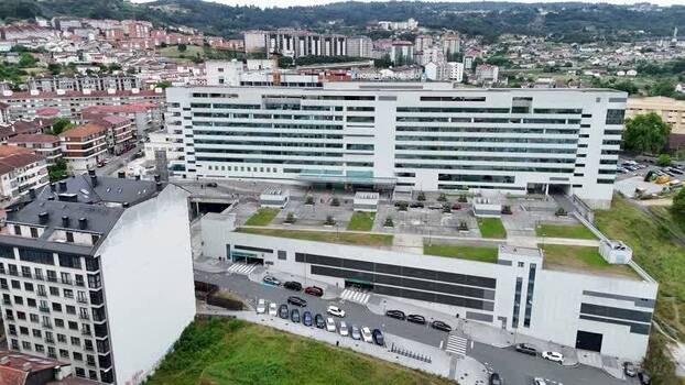 Aerial view of Complexo Hospitalario Universitario de Ourense CHUO Spain. Aerial view of Complexo Hospitalario Universitario de Ourense CHUO Spain.