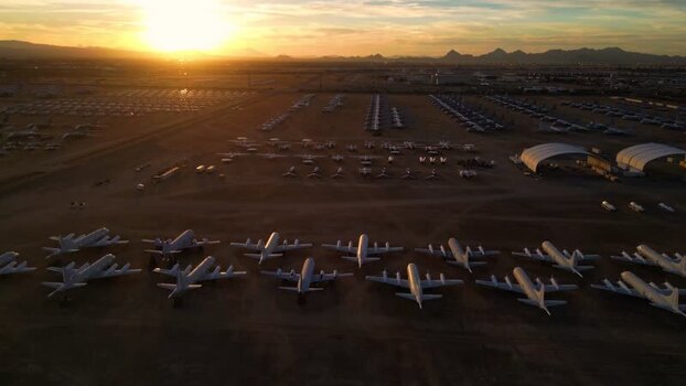 Aerial view of aircrafts United States. Aerial view of aircrafts United States.