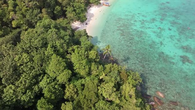 Aerial view of Perhentian Islands coastline Malaysia. Aerial view of Perhentian Islands coastline Malaysia.