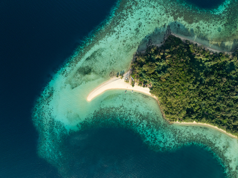 Aerial view of Malcapuya Island with a pristine white sand beach lush tropical vegetation and vibrant turquoise coral reefs in Coron Mimaropa Philippines. Aerial view of Malcapuya Island with a pristine white sand beach lush tropical vegetation and vibrant turquoise coral reefs in Coron Mimaropa Philippines.