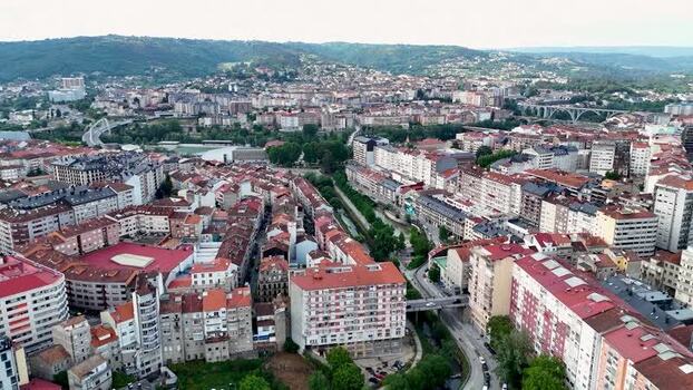 Aerial view of the urban landscape and residential buildings Spain. Aerial view of the urban landscape and residential buildings Spain.