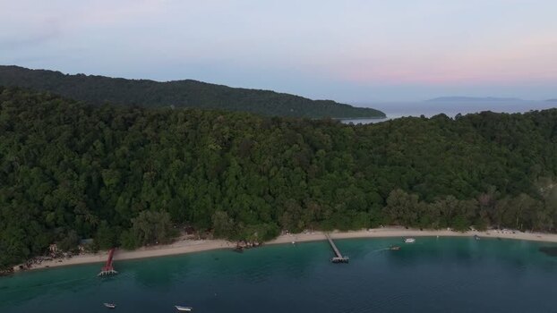 Aerial view of Perhentian Islands coastline Malaysia. Aerial view of Perhentian Islands coastline Malaysia.