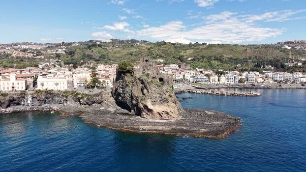 Aerial view of Castello Normanno Italy. Aerial view of Castello Normanno Italy.
