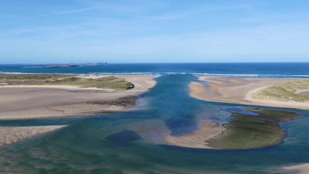 Aerial view of Ballyness Bay Ireland. Aerial view of Ballyness Bay Ireland.