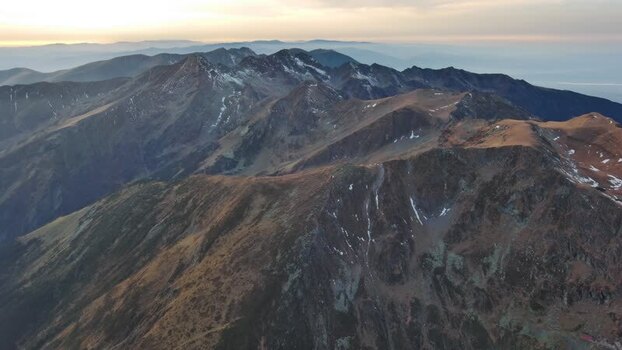 Aerial view of Transfagarasan mountain range Romania. Aerial view of Transfagarasan mountain range Romania.