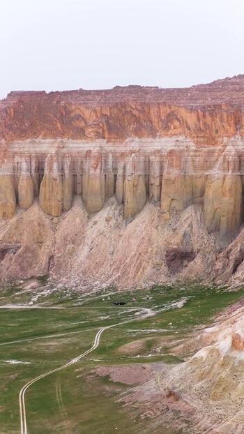 Aerial view of Airakty mountains and green valley Kazakhstan. Aerial view of Airakty mountains and green valley Kazakhstan.
