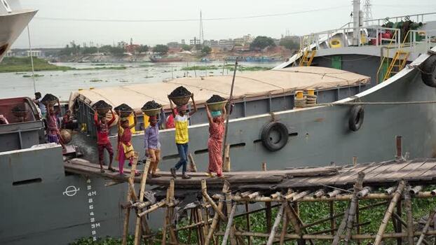 View of coal workers at Aminbazar on 02 February 2024 Bangladesh.