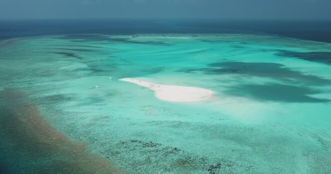 Aerial view of a white sandbank in tropical waters Maldives. Aerial view of a white sandbank in tropical waters Maldives.