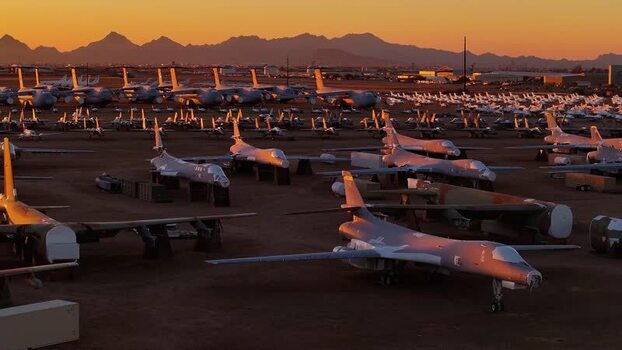 Aerial view of airplanes at sunset United States. Aerial view of airplanes at sunset United States.