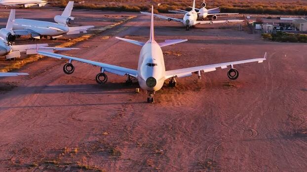Aerial view of planes at 6000 East Valencia Road United States. Aerial view of planes at 6000 East Valencia Road United States.