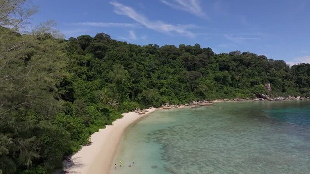 Aerial view of Perhentian Islands coastline Malaysia. Aerial view of Perhentian Islands coastline Malaysia.