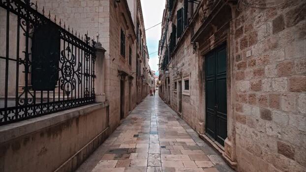 View of Old Town street in Dubrovnik Croatia. View of Old Town street in Dubrovnik Croatia.