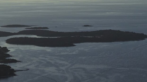 Aerial view of Brijuni National Park islands Croatia.
