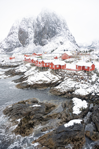 Aerial view of Lofoten archipelago during winter time in beautiful Norway Nordic country aurora borealis Aerial view of Lofoten archipelago during winter time in beautiful Norway Nordic country aurora borealis