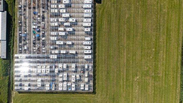 Aerial view of Caravan Storage Facility Aerial view of Caravan Storage Facility