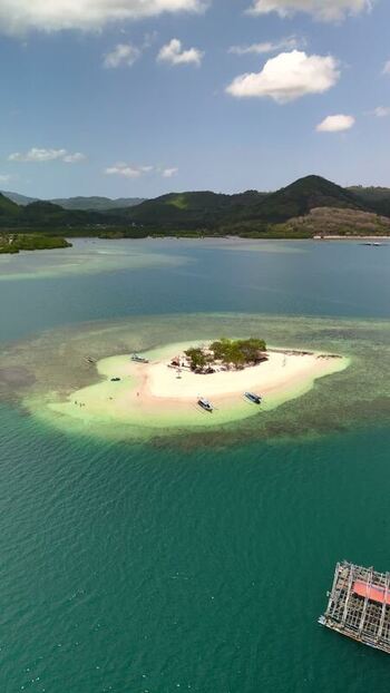 Aerial view of Gili Bedis Indonesia. Aerial view of Gili Bedis Indonesia.