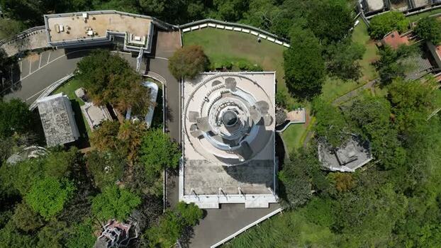 Aerial view of Ambuluwawa Tower in Gampola Sri Lanka. Aerial view of Ambuluwawa Tower in Gampola Sri Lanka.