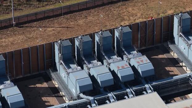 Aerial view of Google Data Centre in Waltham Cross United Kingdom.