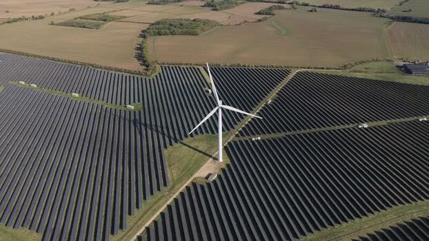 Aerial view of Chelveston Renewable Energy United Kingdom. Aerial view of Chelveston Renewable Energy United Kingdom.