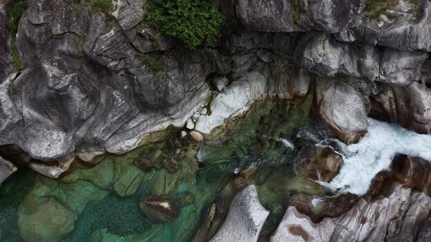 Aerial view of Valle Verzasca river and rocky landscape Switzerland. Aerial view of Valle Verzasca river and rocky landscape Switzerland.