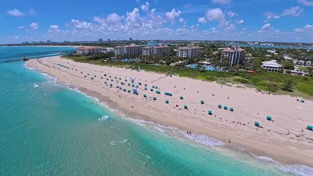 Aerial view of Singer Island beach and resorts United States. Aerial view of Singer Island beach and resorts United States.