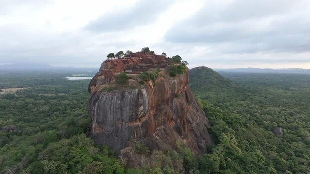 Aerial view of Sigiriya Lion Rock in Sri Lanka. Aerial view of Sigiriya Lion Rock in Sri Lanka.