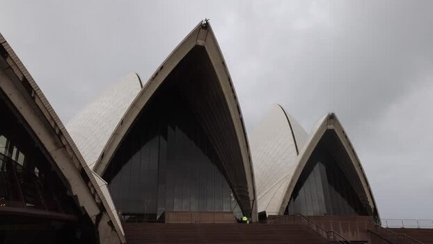 View of Sydney Opera House in Sydney Australia.