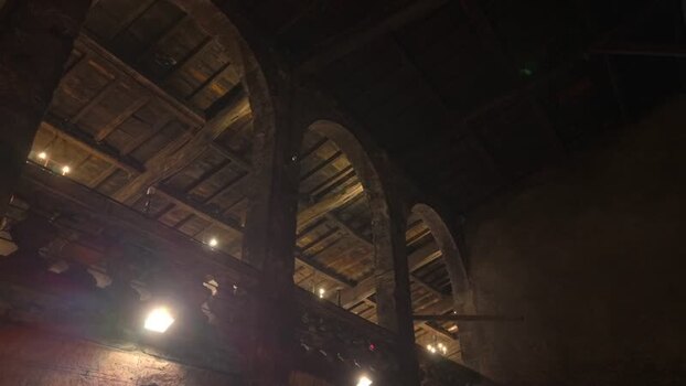 View of the cellar at Chateau du Taillan France.