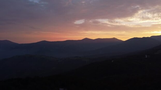 Aerial view of Midzor peak at sunset in Pirot District Serbia. Aerial view of Midzor peak at sunset in Pirot District Serbia.