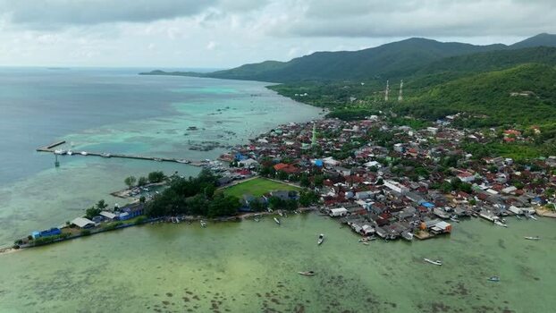 Aerial view of Karimunjawa Island Indonesia. Aerial view of Karimunjawa Island Indonesia.