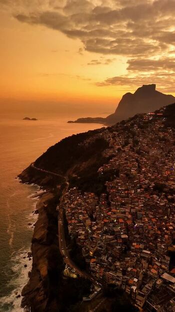 Aerial view of Rocinha favela in Rio de Janeiro Brazil. Aerial view of Rocinha favela in Rio de Janeiro Brazil.