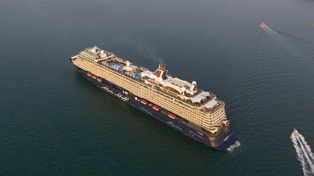 Pattaya City Thailand 06 March 2026 Mein Schiff 6 Cruise Ship Pattaya Bay Pattaya City Thailand 06 March 2026 Mein Schiff 6 Cruise Ship Pattaya Bay