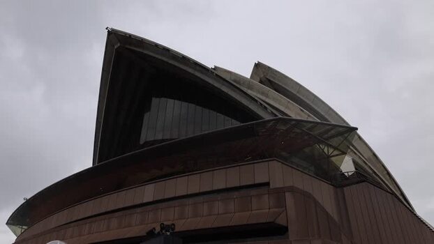 View of Sydney Opera House in Sydney Australia.
