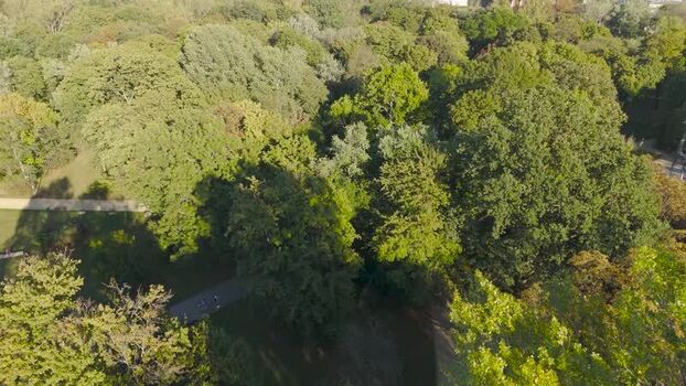 Aerial view of Park Praski in Warsaw Poland. Aerial view of Park Praski in Warsaw Poland.
