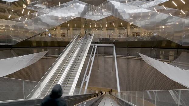 View of the Gare Gustave Roussy Villejuif interior France. View of the Gare Gustave Roussy Villejuif interior France.