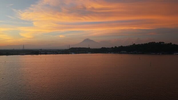 Aerial view of lake and mountain Indonesia. Aerial view of lake and mountain Indonesia.