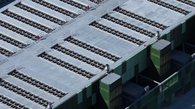 Aerial view of Google Data Centre in Cheshunt United Kingdom.