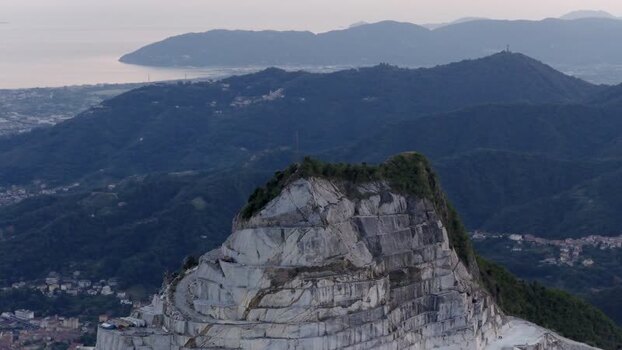 Aerial view of Carrara marble quarries Italy. Aerial view of Carrara marble quarries Italy.