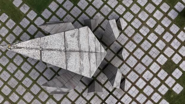 Aerial view of the Maia Sculpture Portugal.