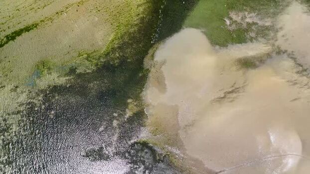 Aerial view of the Ria de Pontevedra estuary and coastline Spain. Aerial view of the Ria de Pontevedra estuary and coastline Spain.